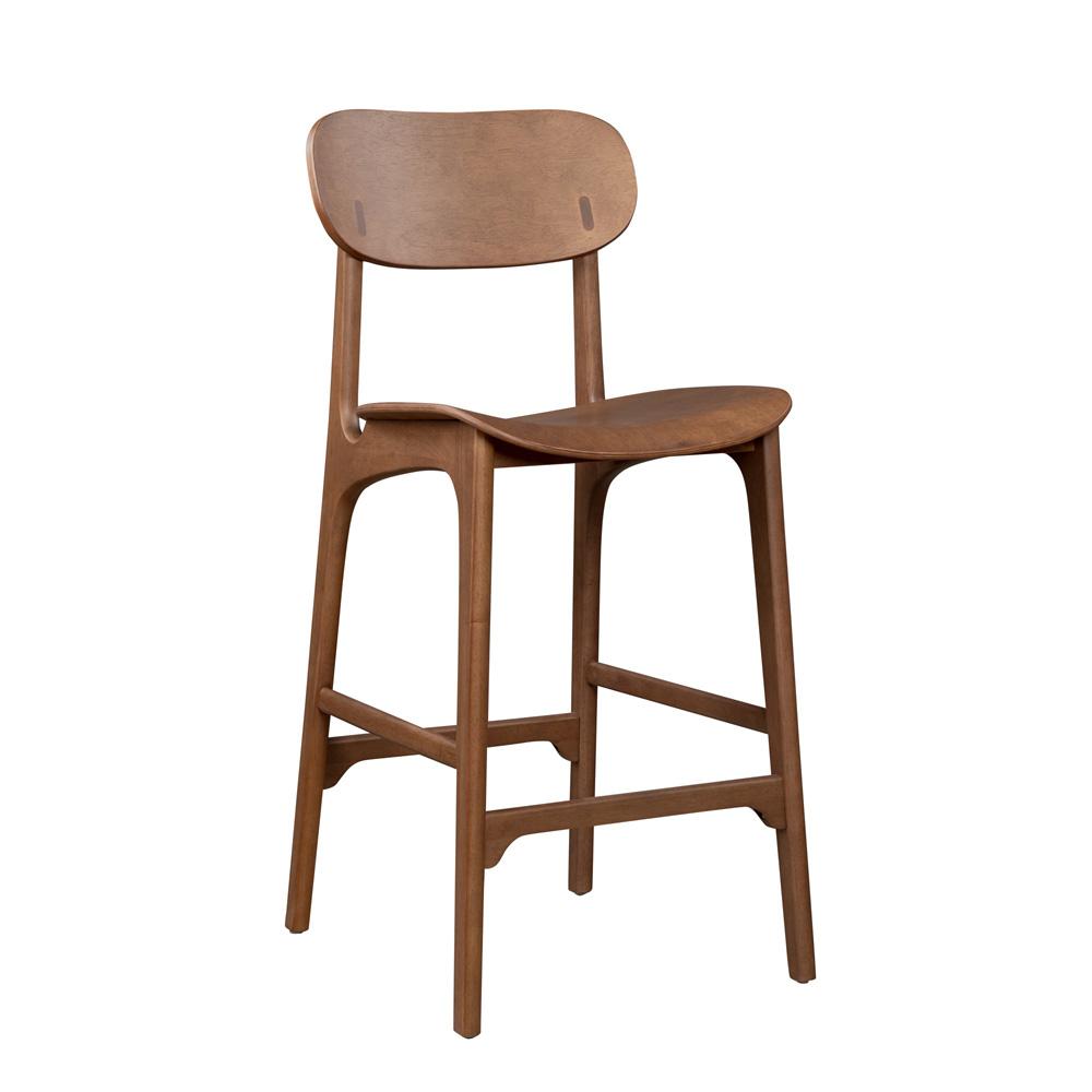 Boraam - Solvang Wood Bar Stool- Brown Ale Finish - 60329 veiw 1