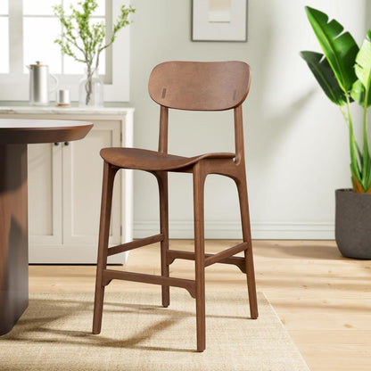 Boraam - Solvang Wood Bar Stool- Brown Ale Finish - 60329 veiw 6