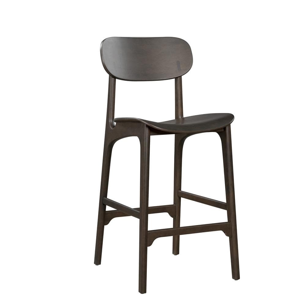 Boraam - Solvang Wood Bar Stool - Carbonite Finish - 60029 veiw 1