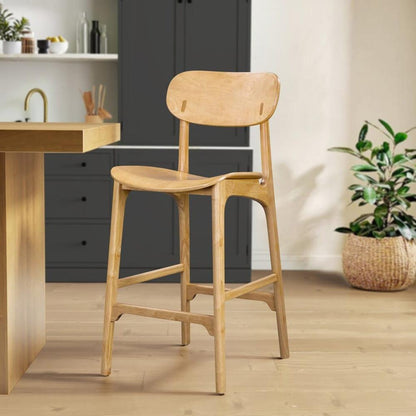 Boraam - Solvang Wood Bar Stool - Natural Finish - 60729 veiw 6