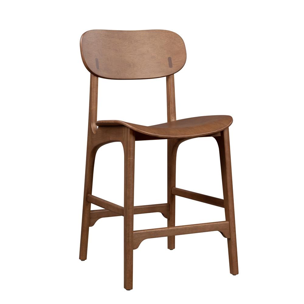 Boraam - Solvang Wood Counter Stool - Brown Ale Finish - 60324 veiw 1