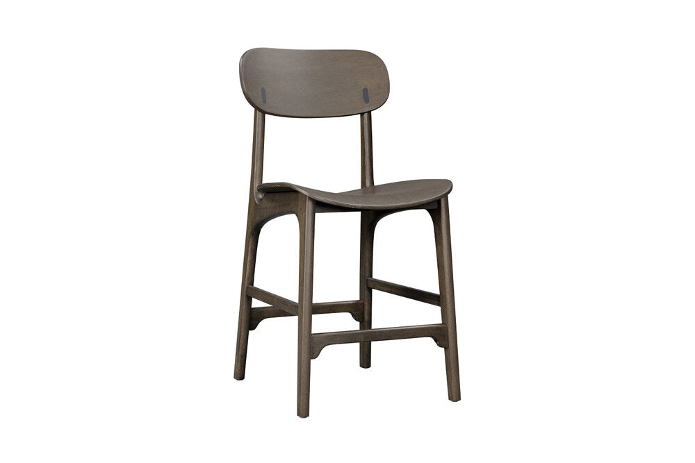 Boraam - Solvang Wood Counter Stool - Carbonite Finish - 60024 veiw 1