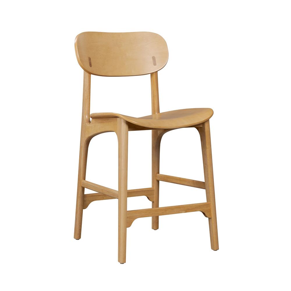 Boraam - Solvang Wood Counter Stool - Natural Finish - 60724 veiw 1