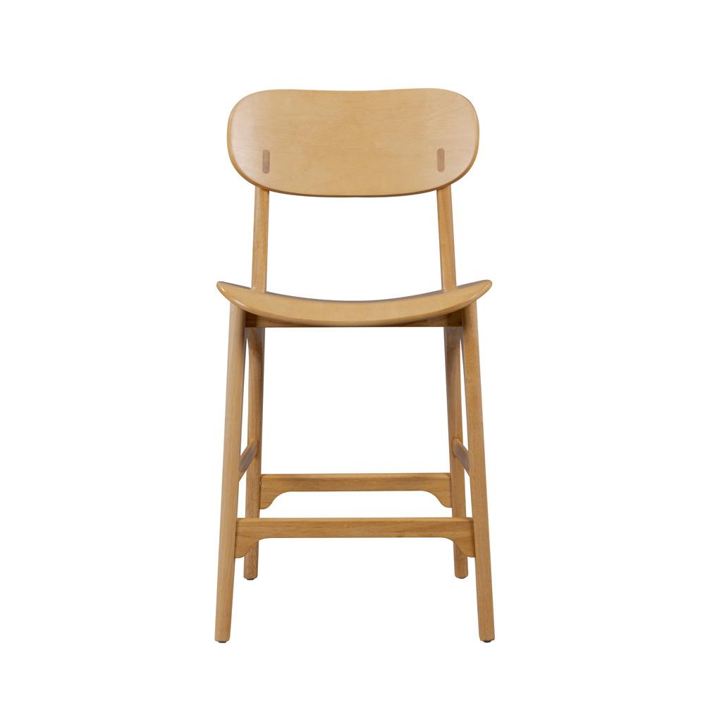 Boraam - Solvang Wood Counter Stool - Natural Finish - 60724 veiw 2