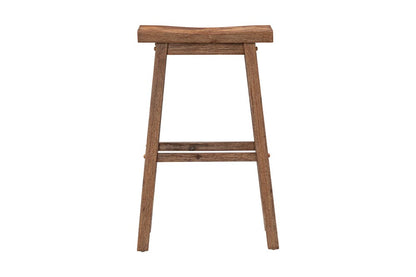 Boraam - Sonoma Backless Saddle Bar Stools - Barnwood Wire-Brush - Set of 2 - 75529 veiw 3