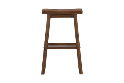 Boraam - Sonoma Backless Saddle Bar Stools - Chestnut Wire-Brush - Set of 2 - 75329 veiw 4