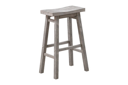 Boraam - Sonoma Backless Saddle Bar Stools - Storm Gray Wire-Brush - Set of 2 - 75629 veiw 2