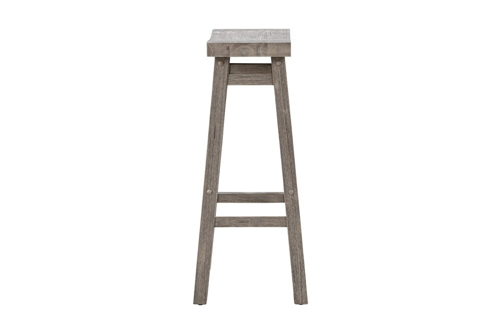 Boraam - Sonoma Backless Saddle Bar Stools - Storm Gray Wire-Brush - Set of 2 - 75629 veiw 4
