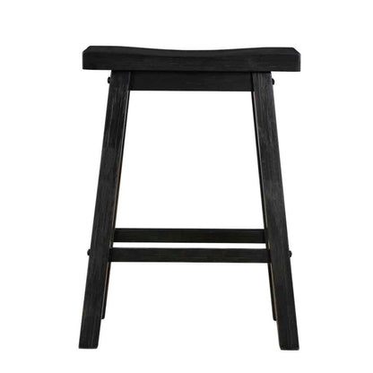 Boraam - Sonoma Backless Saddle Counter Stool - Black Charcoal - 73024 veiw 2