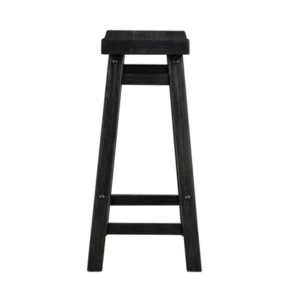 Boraam - Sonoma Backless Saddle Counter Stool - Black Charcoal - 73024 veiw 3