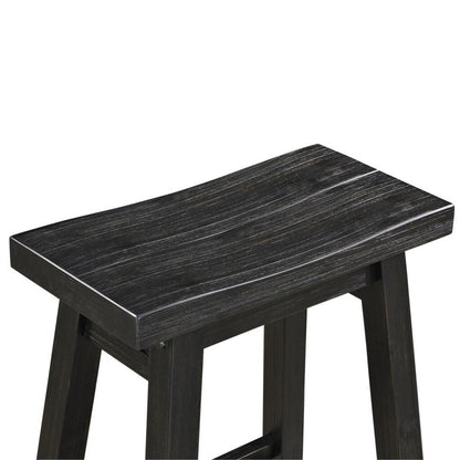 Boraam - Sonoma Backless Saddle Counter Stool - Black Charcoal - 73024 veiw 4