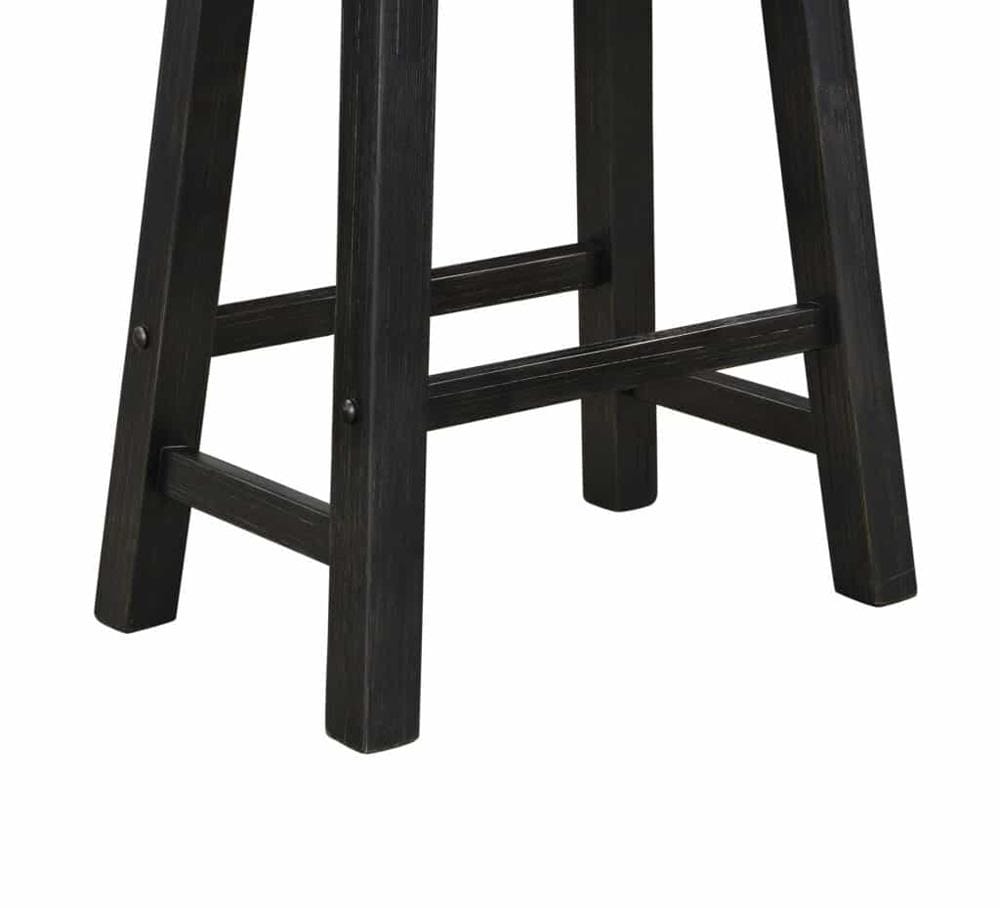 Boraam - Sonoma Backless Saddle Counter Stool - Black Charcoal - 73024 veiw 5