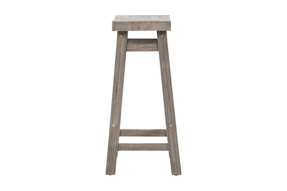 Boraam - Sonoma Backless Saddle Counter Stool - Storm Gray Wire-Brush - 75224 veiw 3