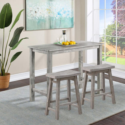 Boraam - Sonoma Backless Saddle Counter Stool - Storm Gray Wire-Brush - 75224 veiw 6