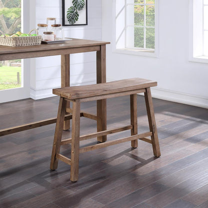 Boraam - Sonoma Dining Bench [Barnwood Wire-Brush] - 75025 veiw 6