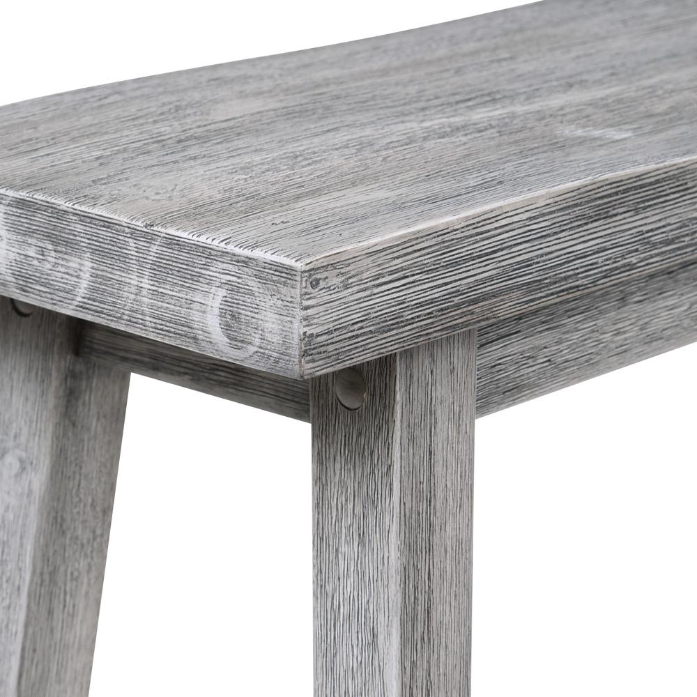 Boraam - Sonoma Dining Bench [Storm Gray Wire-Brush] - 75225 veiw 2