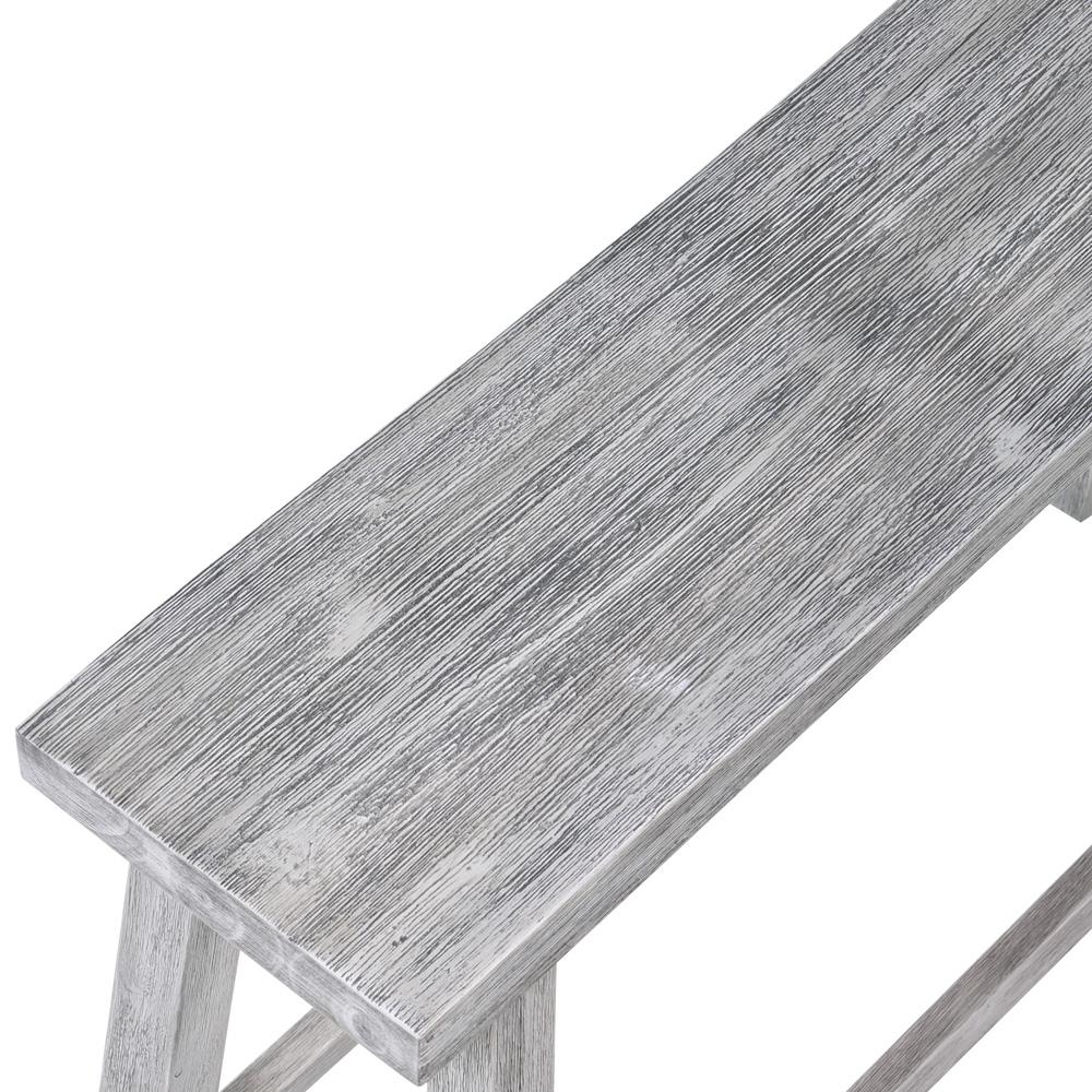 Boraam - Sonoma Dining Bench [Storm Gray Wire-Brush] - 75225 veiw 8