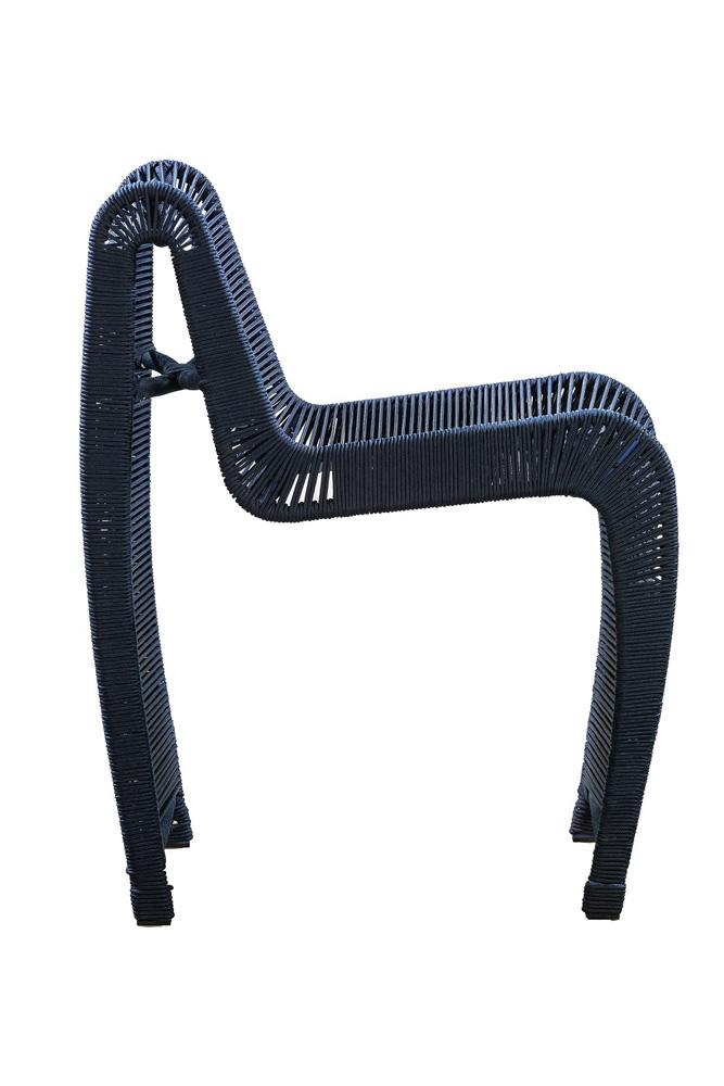 Boraam - Lorenzo Blue Rope Counter Stool - Set of 2 - 77724 veiw 4