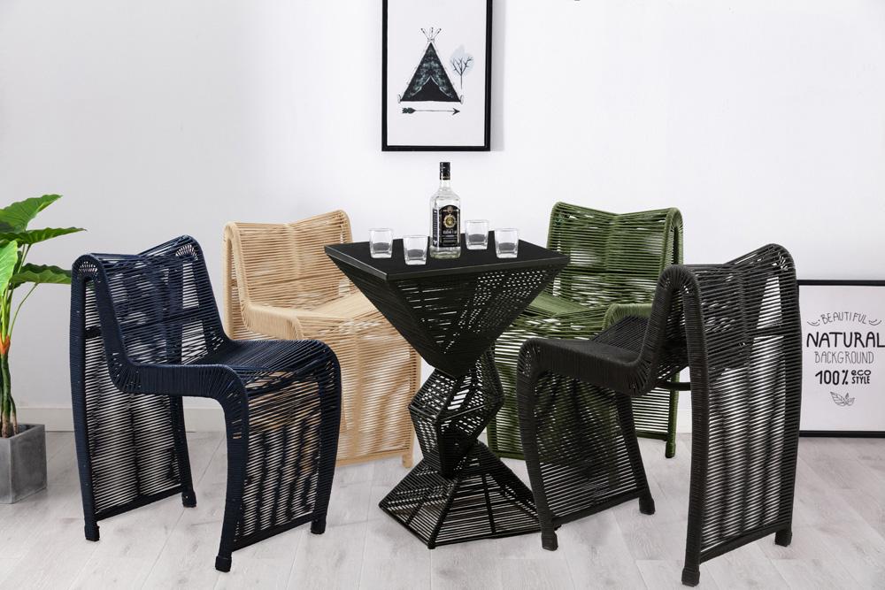 Boraam - Lorenzo Blue Rope Counter Stool - Set of 2 - 77724 veiw 5