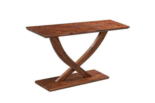 Boraam - Rasmus Console Table - Chestnut Wire-Brush - 77322 veiw 1