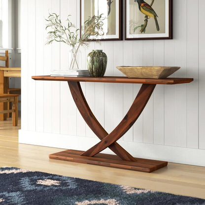 Boraam - Rasmus Console Table - Chestnut Wire-Brush - 77322 veiw 7