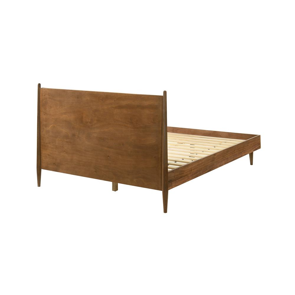 Armen Living - Artemio Queen 4 Piece Wood Bedroom Set in Walnut Finish - SETARWAQN4 veiw 3