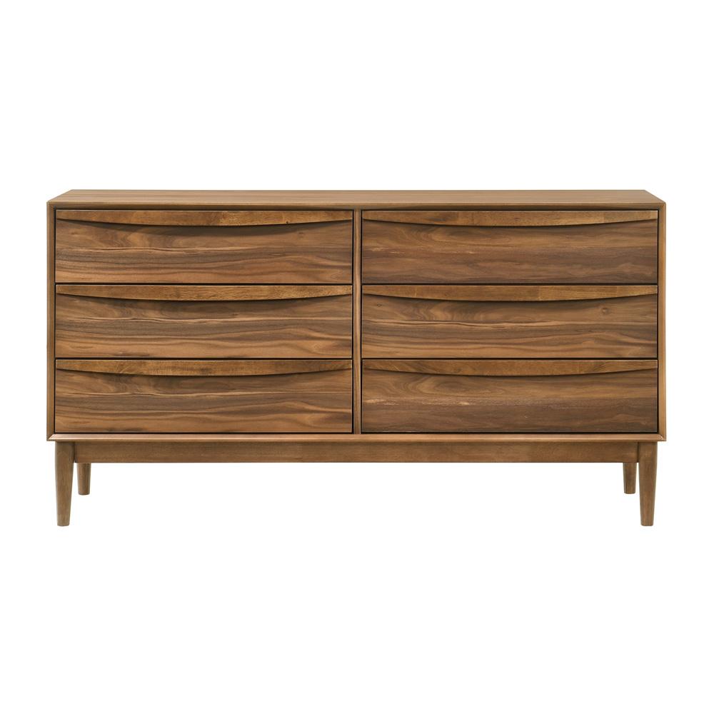 Armen Living - Artemio Queen 4 Piece Wood Bedroom Set in Walnut Finish - SETARWAQN4 veiw 4