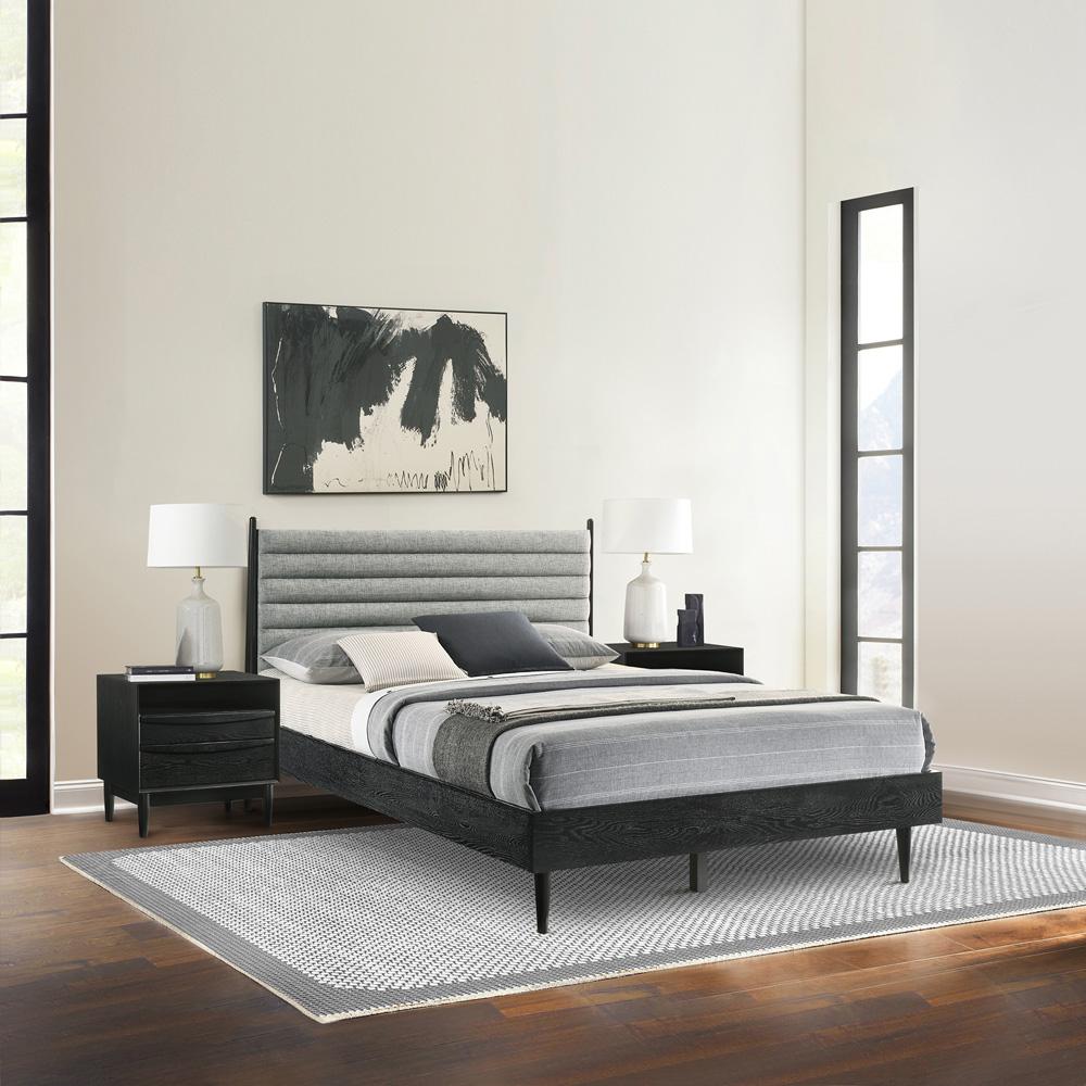 Armen Living - Artemio Queen 3 Piece Wood Bedroom Set in Black Finish - SETARBLKQN3 veiw 7