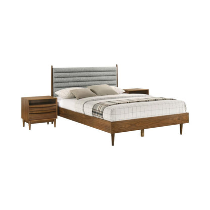 Armen Living - Artemio Queen 3 Piece Wood Bedroom Set in Walnut Finish - SETARWAQN3 veiw 1