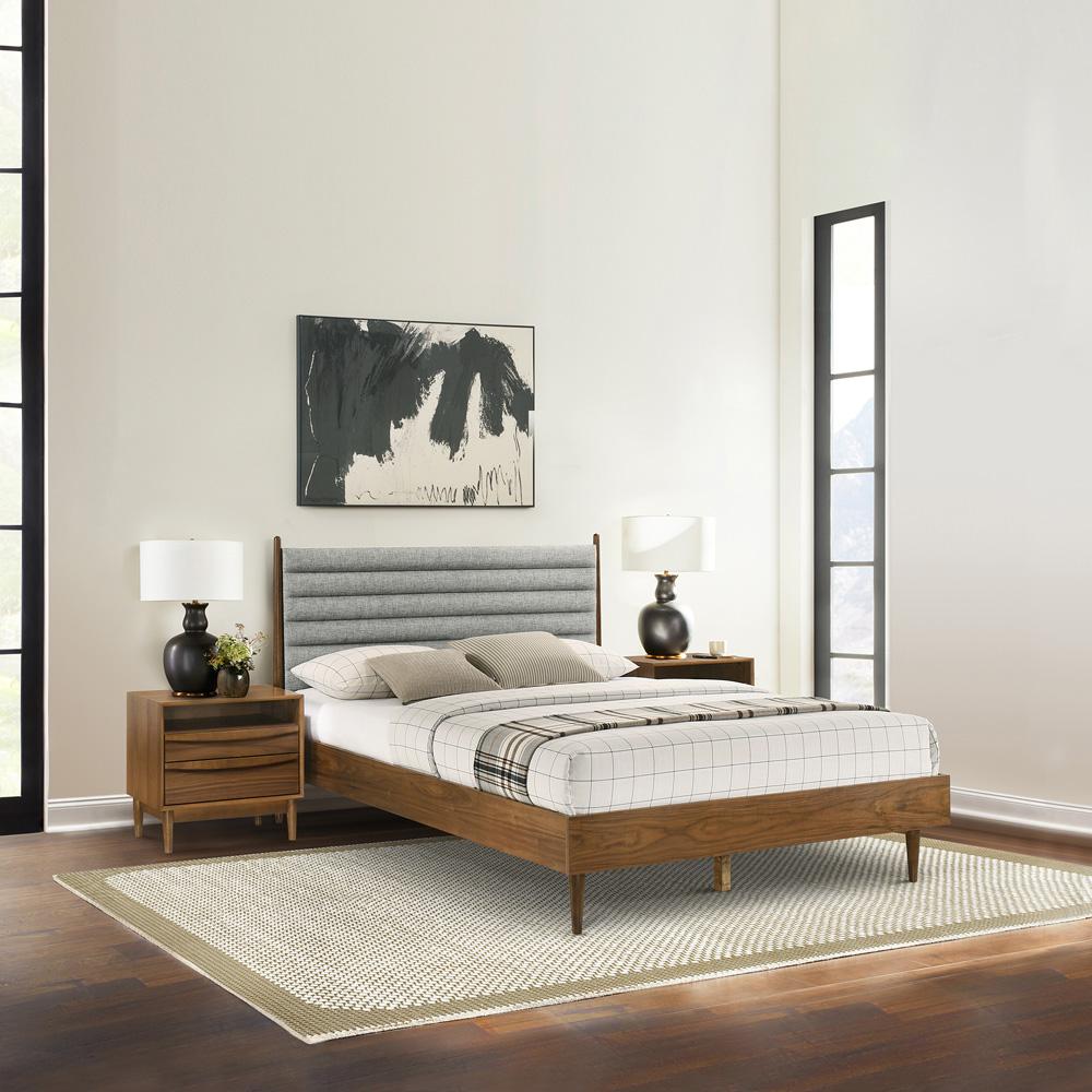 Armen Living - Artemio Queen 3 Piece Wood Bedroom Set in Walnut Finish - SETARWAQN3 veiw 7