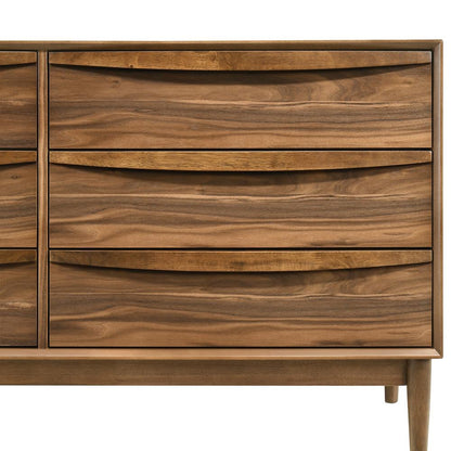 Armen Living - Artemio 6 Drawer Wood Dresser in Walnut Finish - LCARDRWAL veiw 5