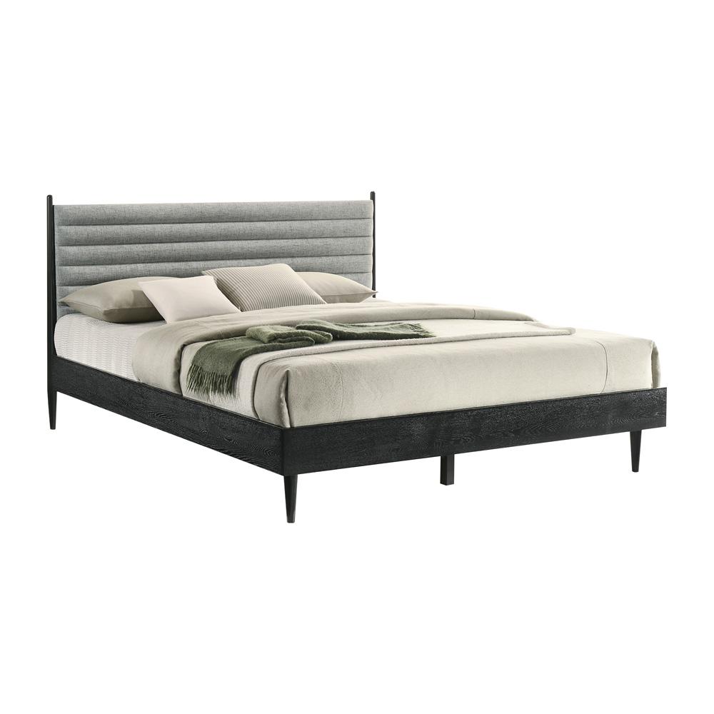 Armen Living - Artemio King Platform Wood Bed Frame in Black Finish - LCARBDKGBLK veiw 1