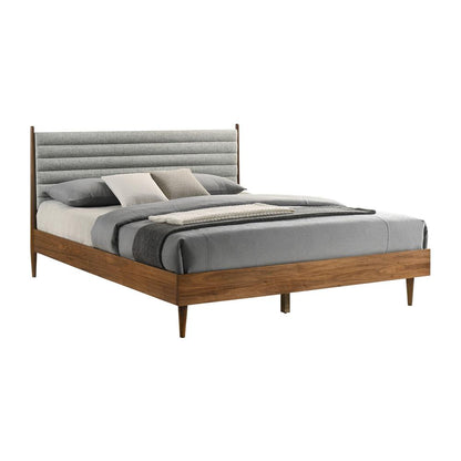Armen Living - Artemio King Platform Wood Bed Frame in Walnut Finish - LCARBDKGWAL veiw 1