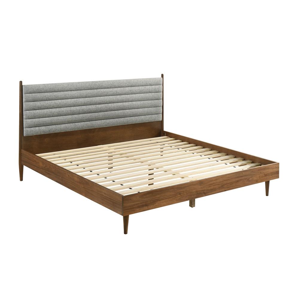 Armen Living - Artemio King Platform Wood Bed Frame in Walnut Finish - LCARBDKGWAL veiw 2