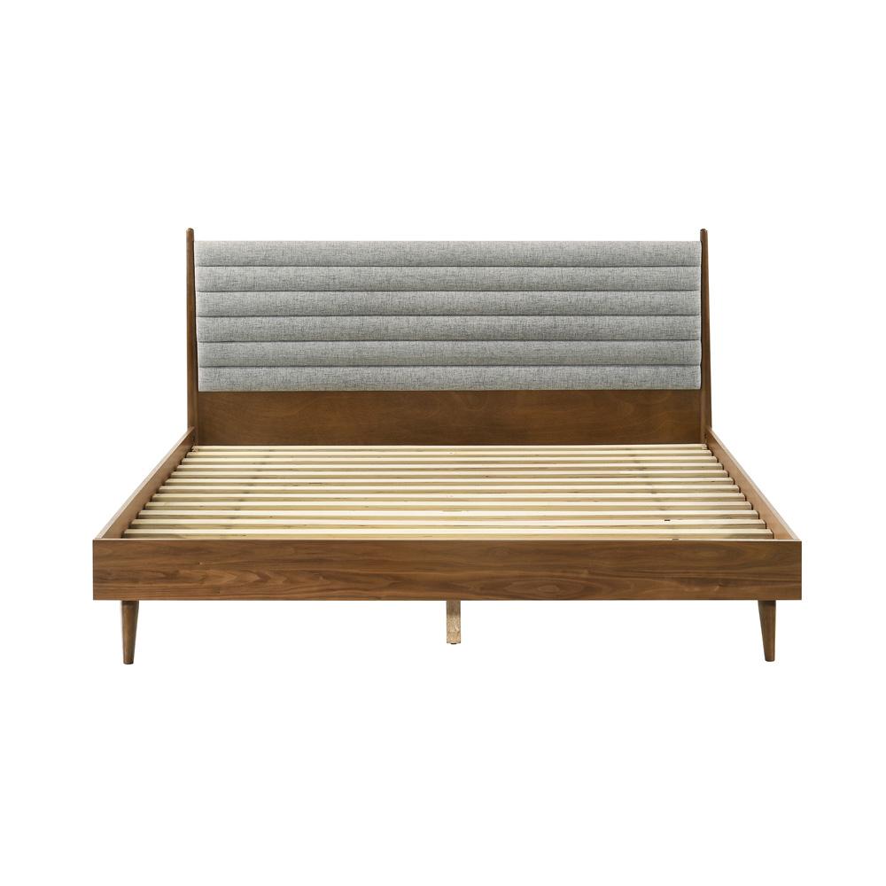 Armen Living - Artemio King Platform Wood Bed Frame in Walnut Finish - LCARBDKGWAL veiw 3