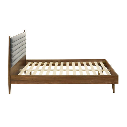 Armen Living - Artemio King Platform Wood Bed Frame in Walnut Finish - LCARBDKGWAL veiw 4