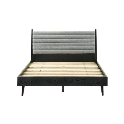 Armen Living - Artemio Queen Platform Wood Bed Frame in Black Finish - LCARBDQNBLK veiw 3