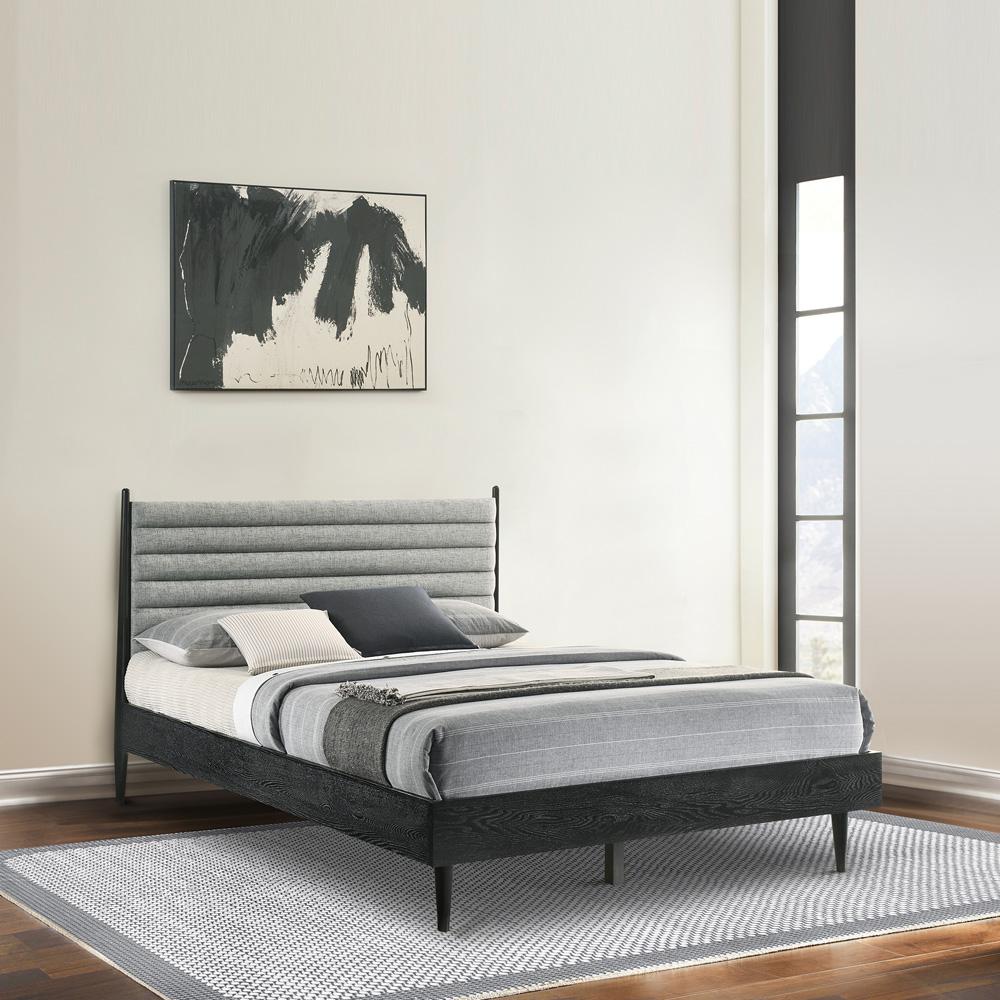 Armen Living - Artemio Queen Platform Wood Bed Frame in Black Finish - LCARBDQNBLK veiw 7