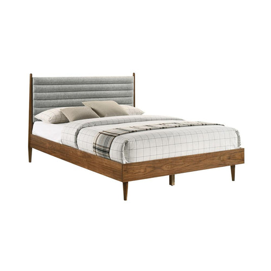 Armen Living - Artemio Queen Platform Wood Bed Frame in Walnut Finish - LCARBDQNWAL veiw 1