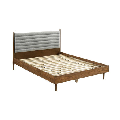 Armen Living - Artemio Queen Platform Wood Bed Frame in Walnut Finish - LCARBDQNWAL veiw 2