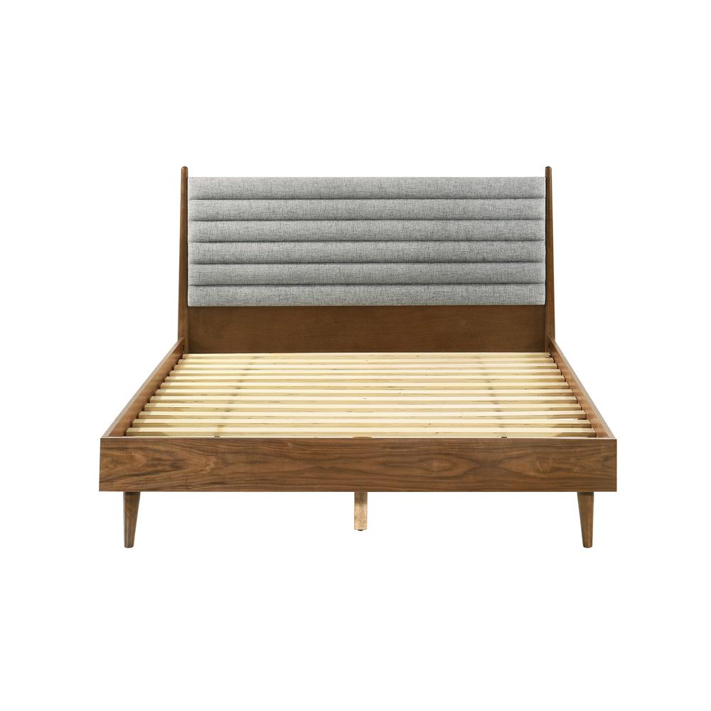 Armen Living - Artemio Queen Platform Wood Bed Frame in Walnut Finish - LCARBDQNWAL veiw 3