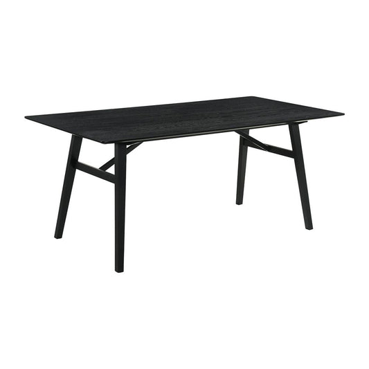 Armen Living - Channell Wood Dining Table in Black Finish - LCCHTBLBLK veiw 1
