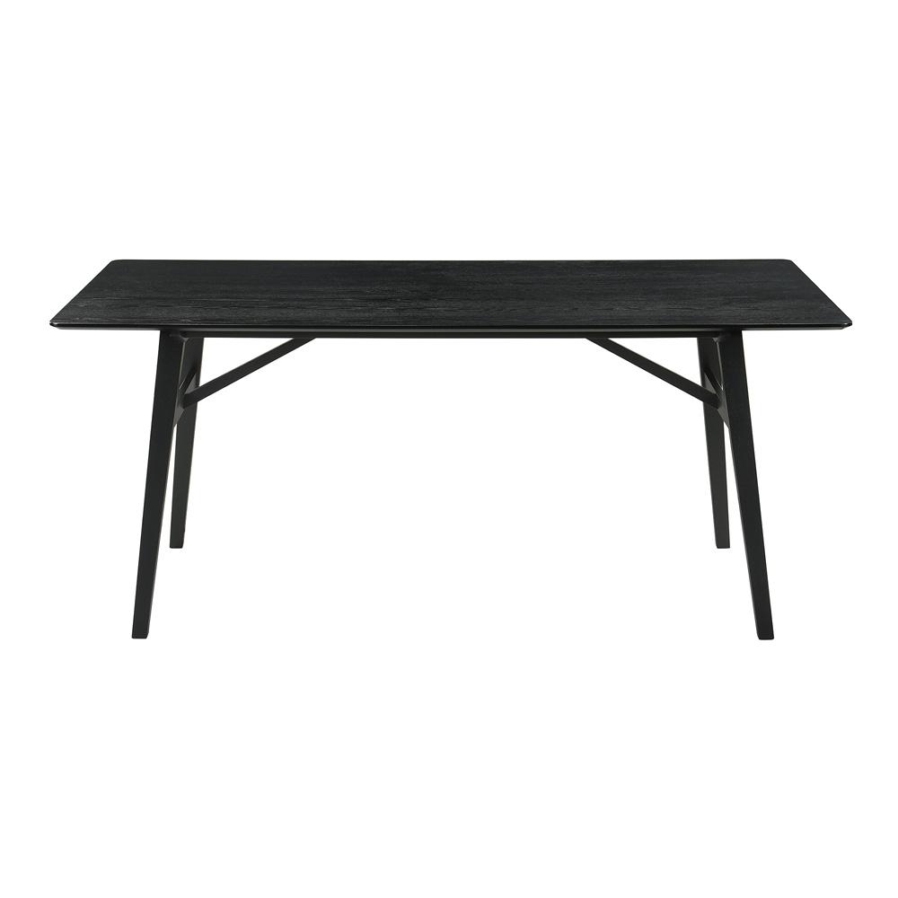 Armen Living - Channell Wood Dining Table in Black Finish - LCCHTBLBLK veiw 2