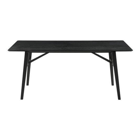 Armen Living - Channell Wood Dining Table in Black Finish - LCCHTBLBLK veiw 2