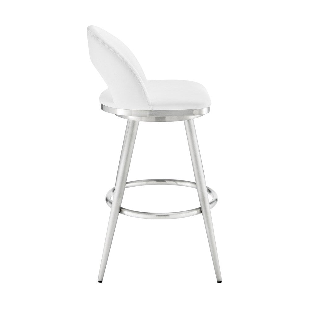 Armen Living Charlotte 26in Swivel Counter Stool - Thumbnail 3
