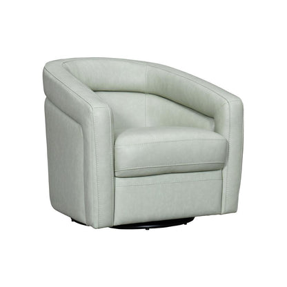 Armen Living - Desi Mint Leather Swivel Accent Chair - LCDS1MINT veiw 1