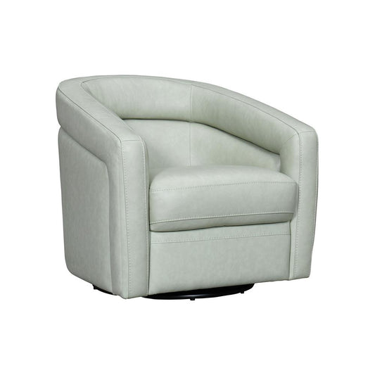 Armen Living - Desi Mint Leather Swivel Accent Chair - LCDS1MINT veiw 1