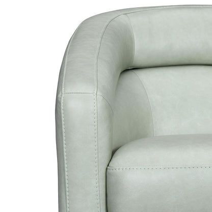 Armen Living - Desi Mint Leather Swivel Accent Chair - LCDS1MINT veiw 4