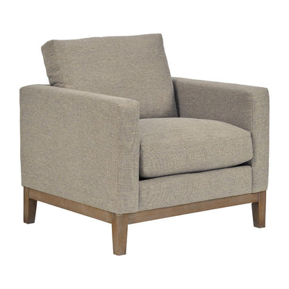 Armen Living - Donna 35in Upholstered Accent Chair in Platinum Gray - LCDO1TPL veiw 1