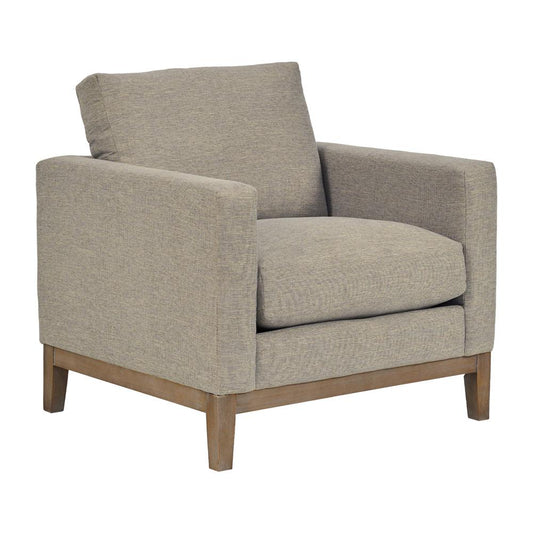 Armen Living - Donna 35in Upholstered Accent Chair in Platinum Gray - LCDO1TPL veiw 1